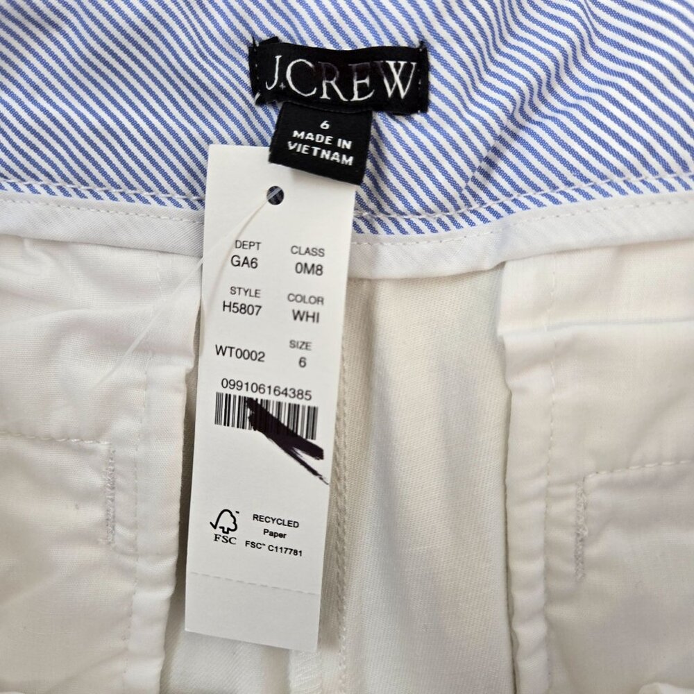 NWT J. Crew 5" Chino Short Size 6 - Picture 3 of 4